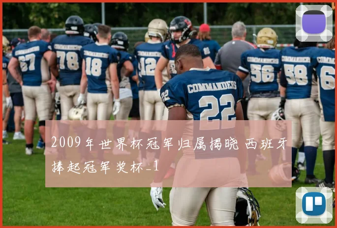 2009年世界杯冠军归属揭晓 西班牙捧起冠军奖杯_1